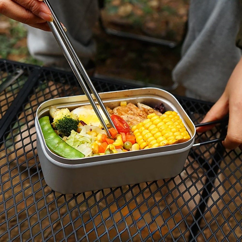 Outdoor Camping Kitchen Set - Ultralicht serviesgoed Kampeerkookgerei Lunchbox Kookpotten Picknickaccessoires