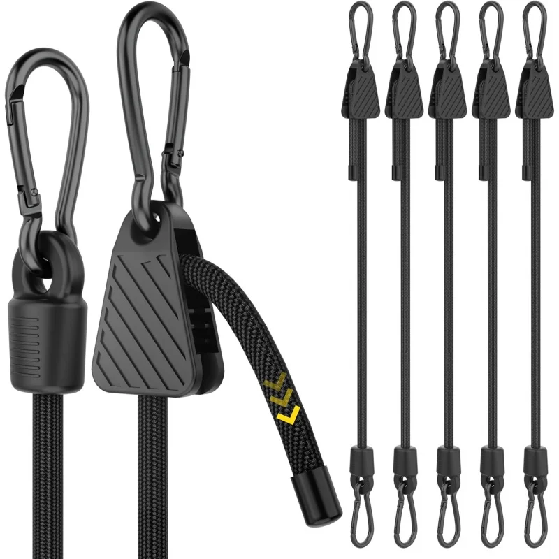 Outdoor Camping Extension Cord - 1-6PCS Verstelbare Bungee Koord met Haken