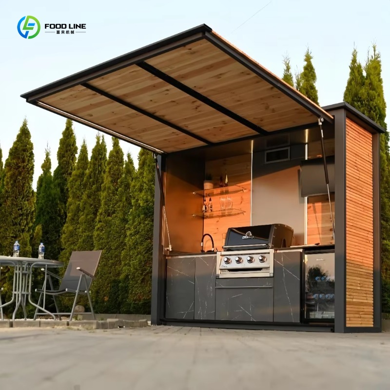 Outdoor Camping Kitchen Set - Geïndividualiseerde geprefabriceerde buitenkeuken kastenset, weerbestendig, draagbare