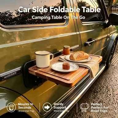 Outdoor Camping Table Foldable - Vouwbare houten tafel voor buiten, camping,