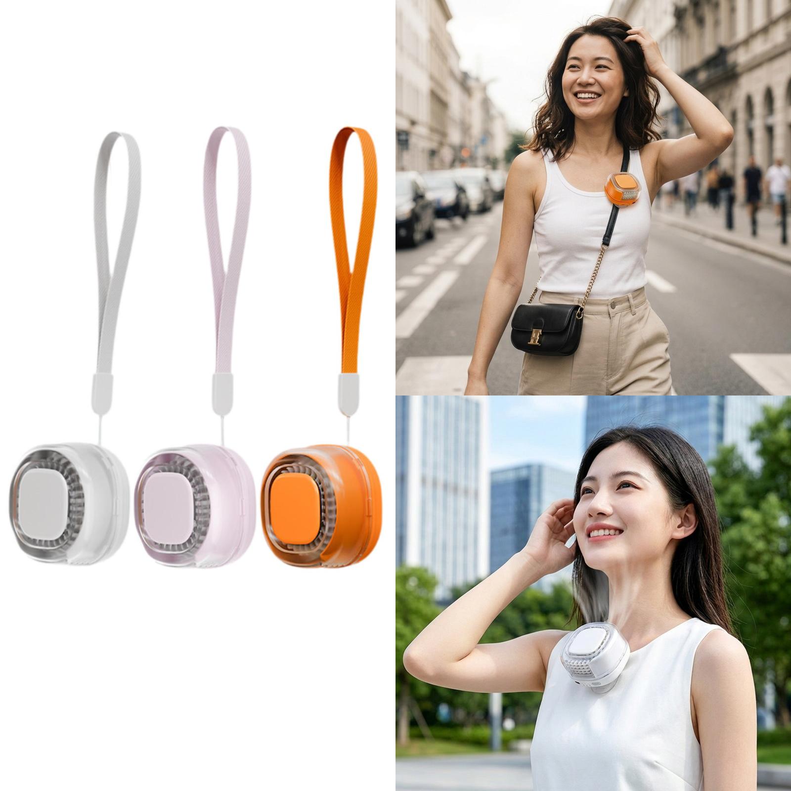 Outdoor Camping Fans - Draagbare handsfree tailleventilator Oplaadbare mini-clip-luchtblazer Draagbare