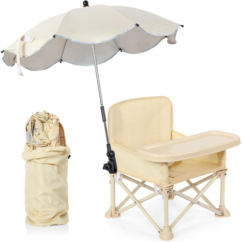 Outdoor Camping Table Foldable - Baby strandstoel voor buiten met parasol,