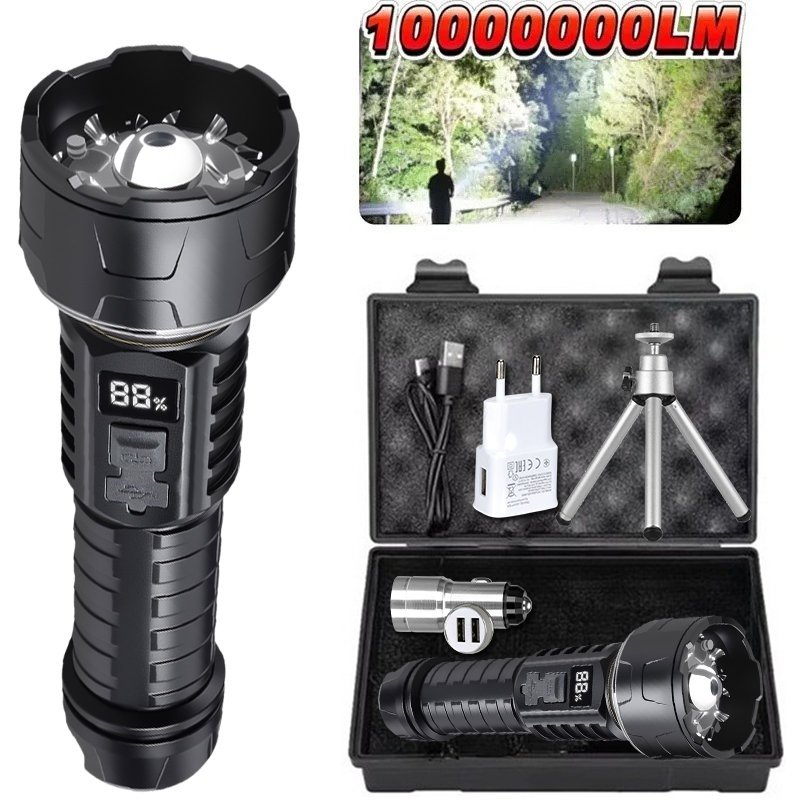 Outdoor Camping Glamping - COB LED-zaklamp Oplaadbare lantaarn 7-core campingzaklamp
