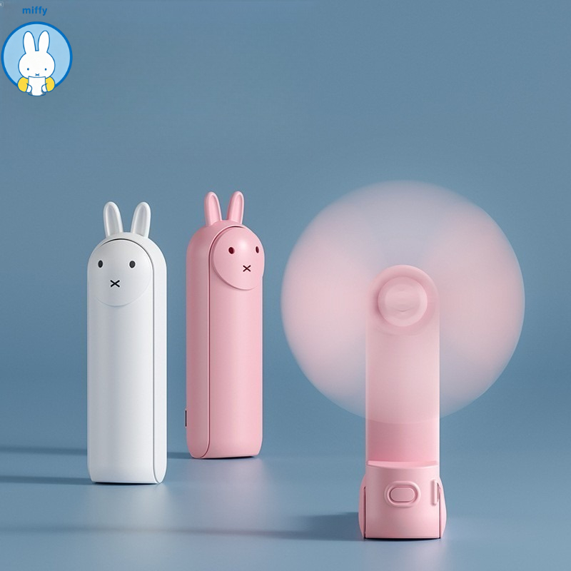 Outdoor Camping Fans - Kawaii Miffy opvouwbare handventilator USB oplaadbaar