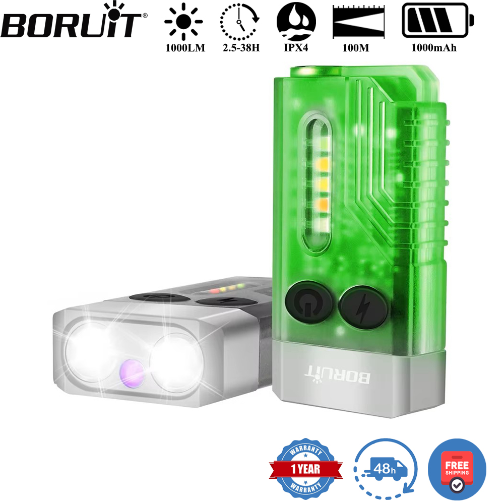 Outdoor Camping Glamping - BORUiT V10 sleutelhanger UV LED EDC