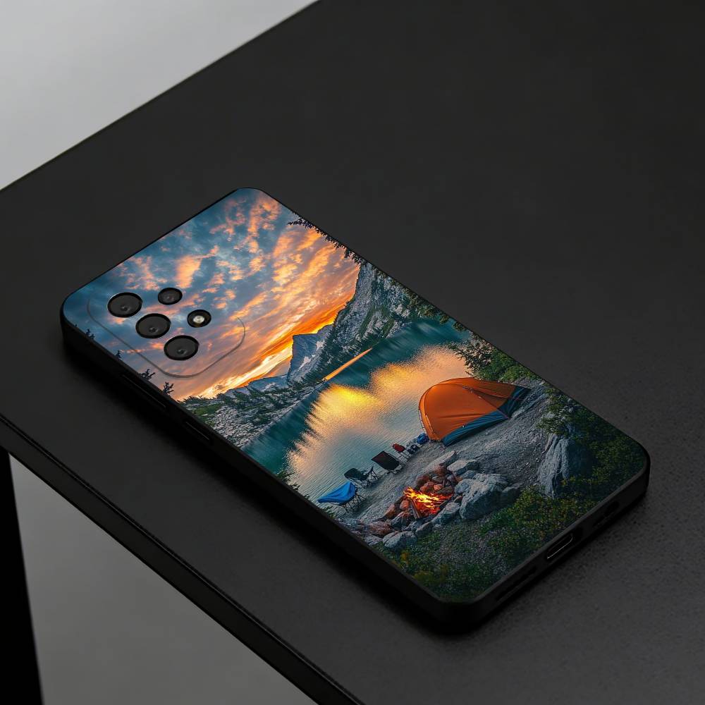 Outdoor Camping Quotes - Mountain Nature Outdoor Camping Telefoonhoesje voor