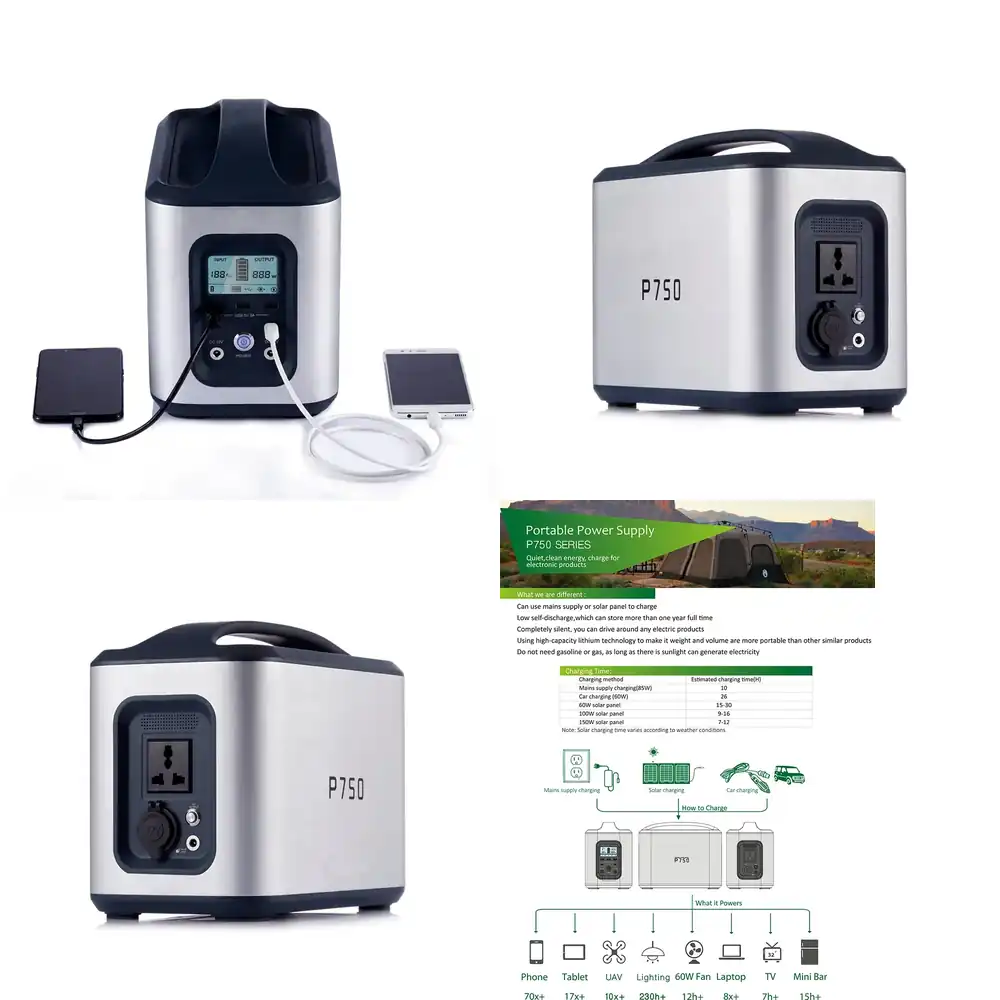 Outdoor Camping Usa - Draagbare Powerbank Station voor AC 100W