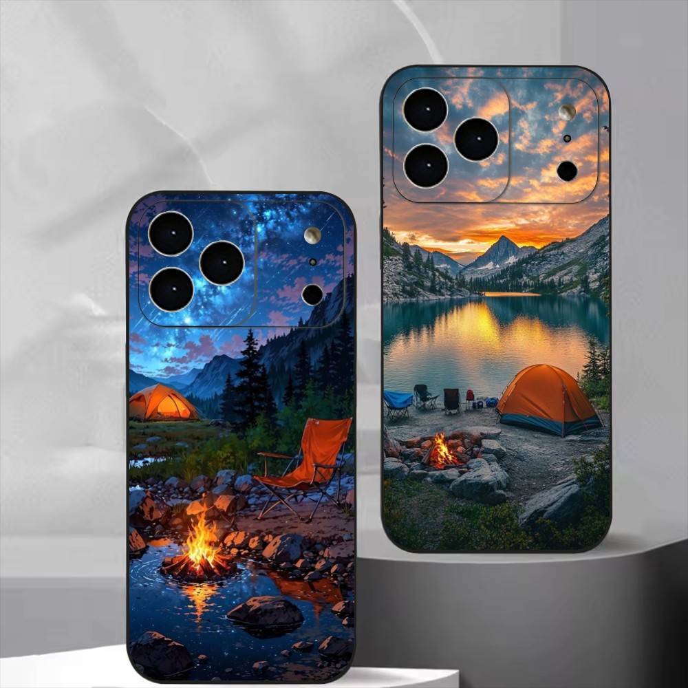 Outdoor Camping Quotes - Mountain Nature Outdoor Camping telefoonhoesje voor