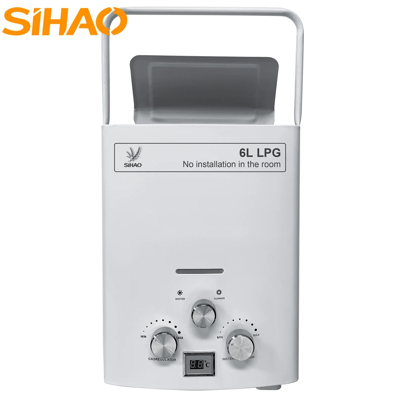 Outdoor Camping Hot Water Heater - LPG-gasboiler | SIHAO 6L draagbare, onmiddellijke,