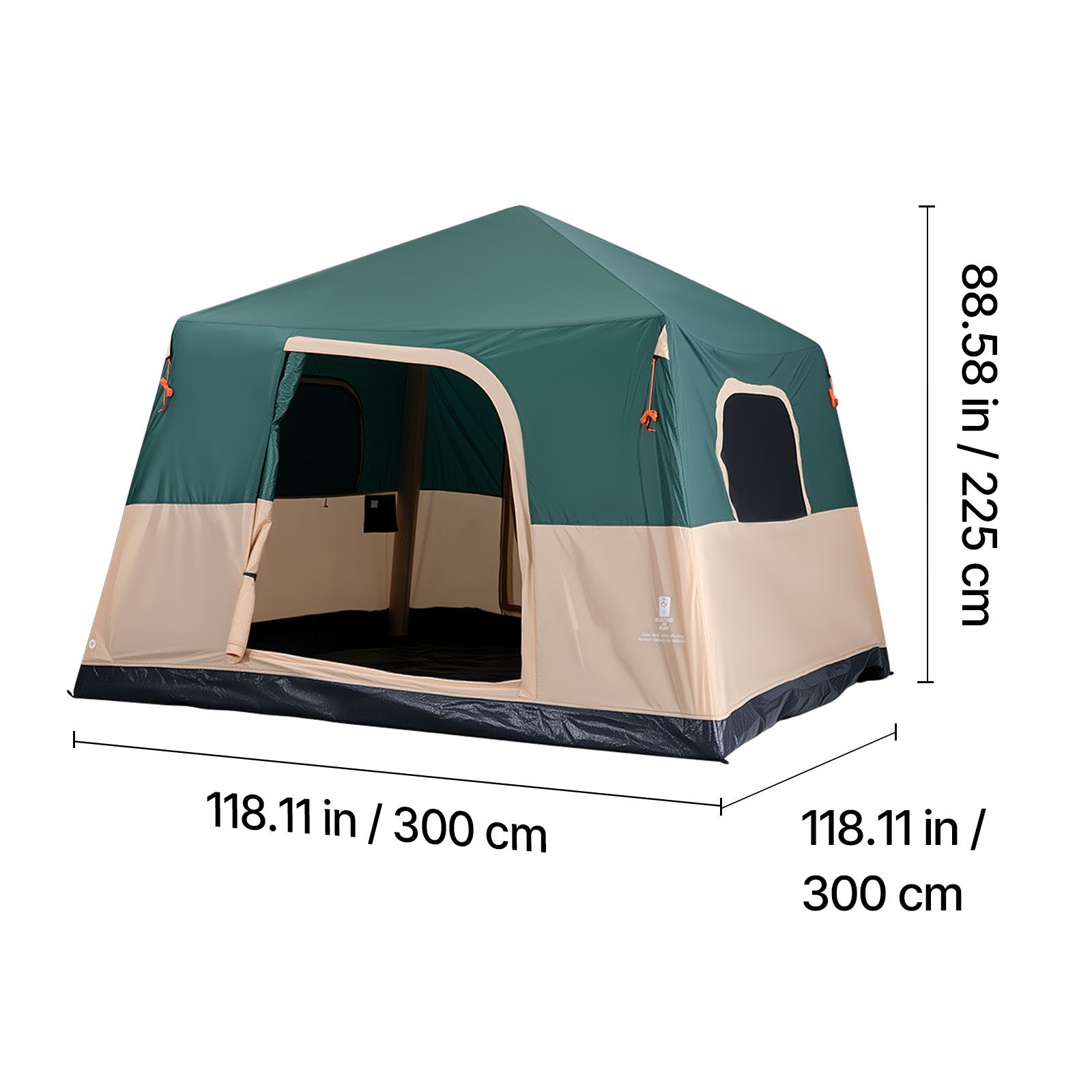 Campingtent, opblaasbare cabin - Outdoor Camping On Youtube recensie en prijs