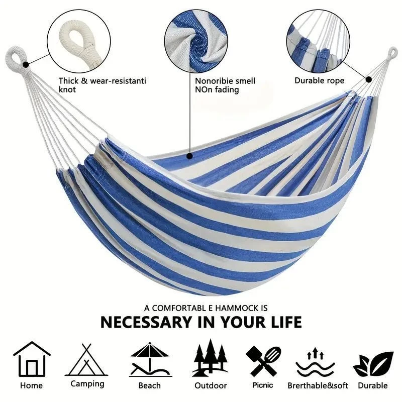 Canvas hangmat zonder houten s - Outdoor Indoor Camping recensie en prijs