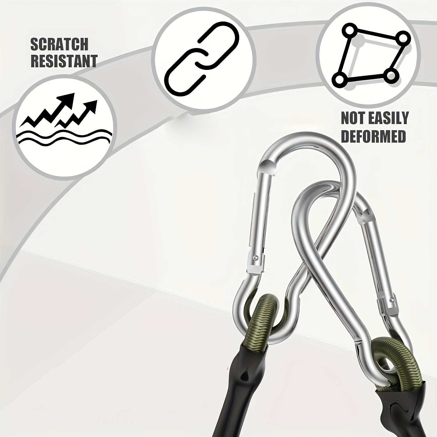 2 stuks elastisch touw met alu - Outdoor Camping Extension Cord recensie en prijs
