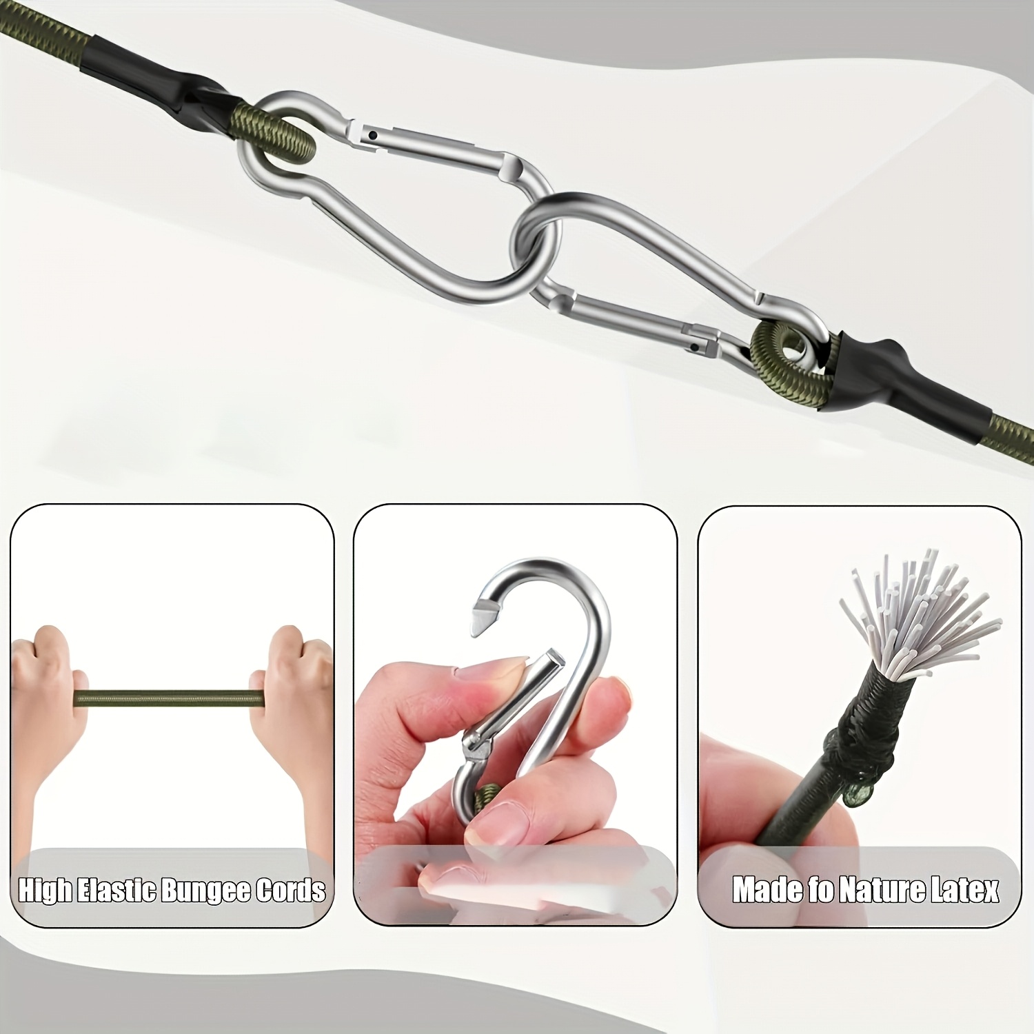 2 stuks elastisch touw met alu - Outdoor Camping Extension Cord recensie en prijs