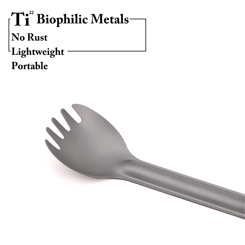 TiTo Titanium Spork Lepel Lang - Outdoor Camping Dining Set recensie en prijs