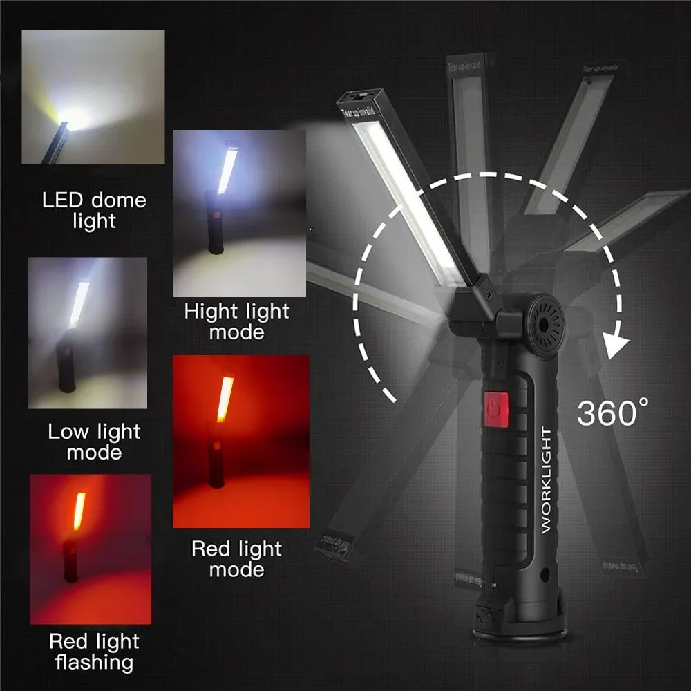 Draagbare COB LED-zaklamp USB  - Outdoor Camping Glamping recensie en prijs