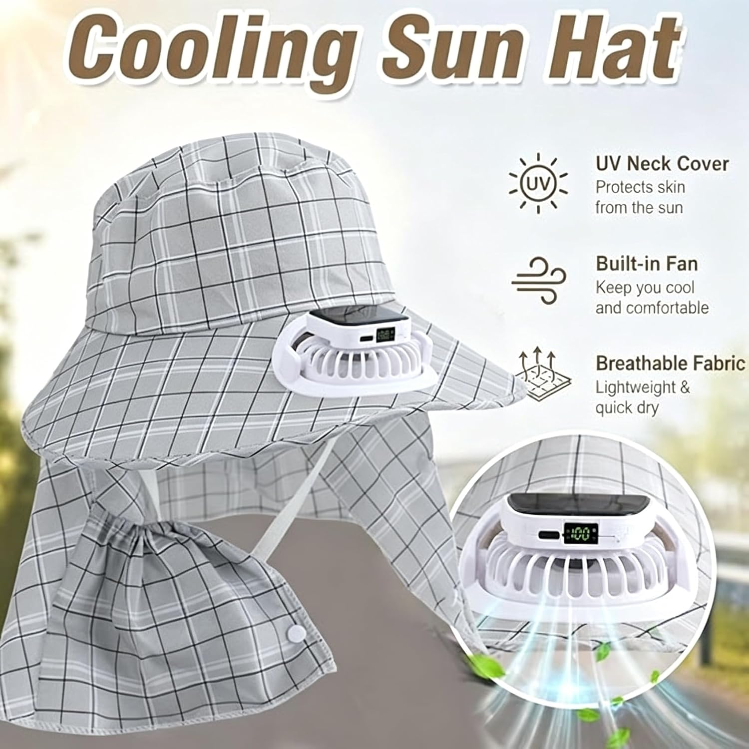 1PC Zonne-energie Nekbescherme - Outdoor Camping Fans recensie en prijs