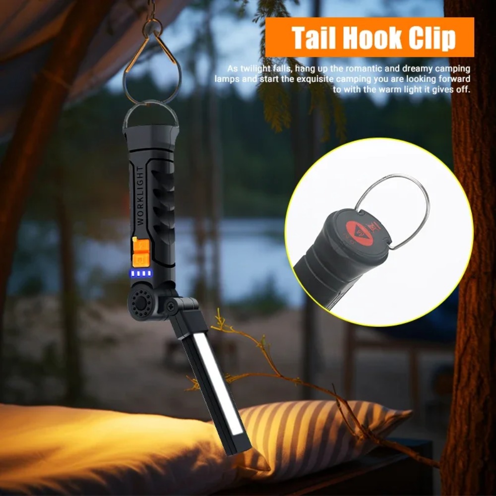 Draagbare COB LED-zaklamp USB  - Outdoor Camping Glamping recensie en prijs