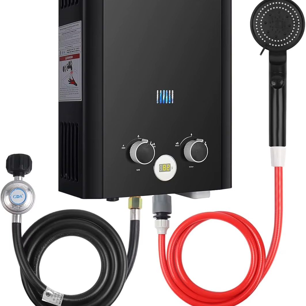 Draagbare propaan-boiler zonde - Outdoor Camping Hot Water Heater recensie en prijs