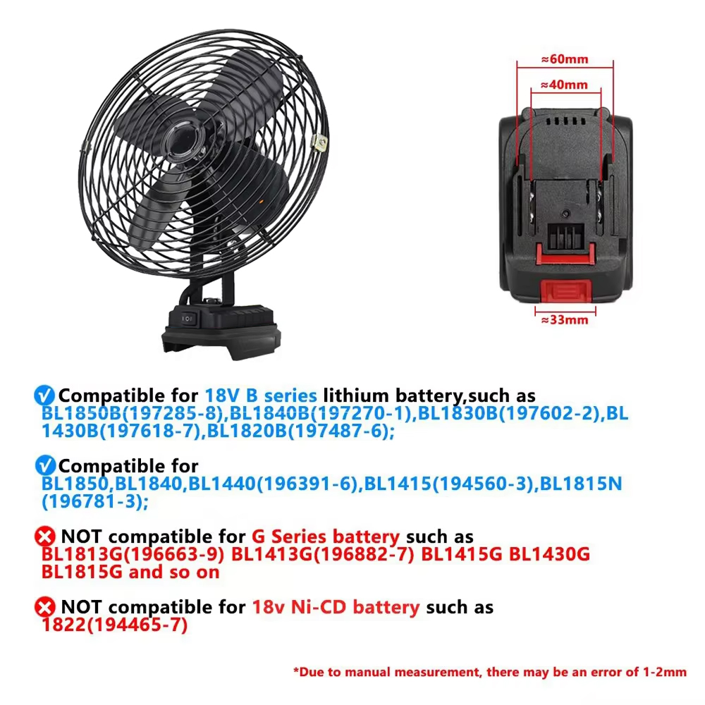 6/8In Camping Fan Outdoor Viss - Outdoor Camping Fans recensie en prijs