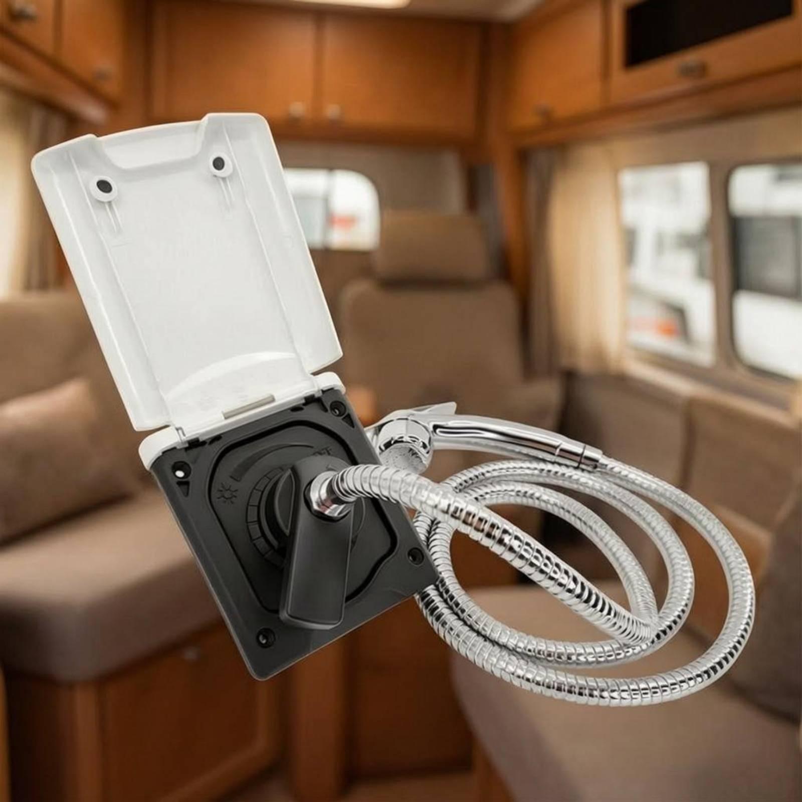 Wandgemonteerde doucheset, wat - Portable Camping Shower recensie en prijs