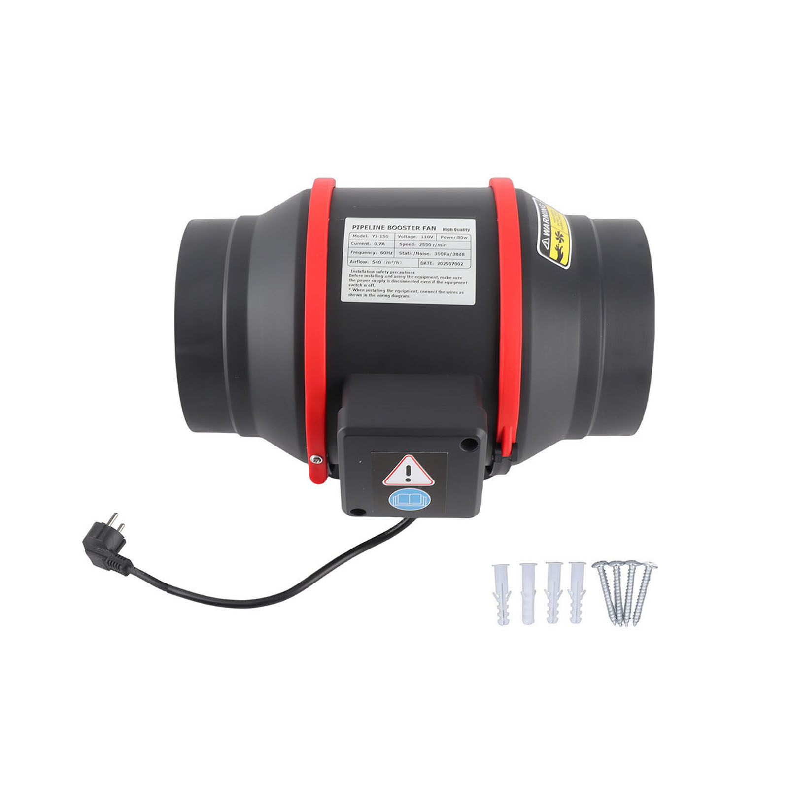 Vent Booster Fan Inline Duct F - Outdoor Camping Fans recensie en prijs