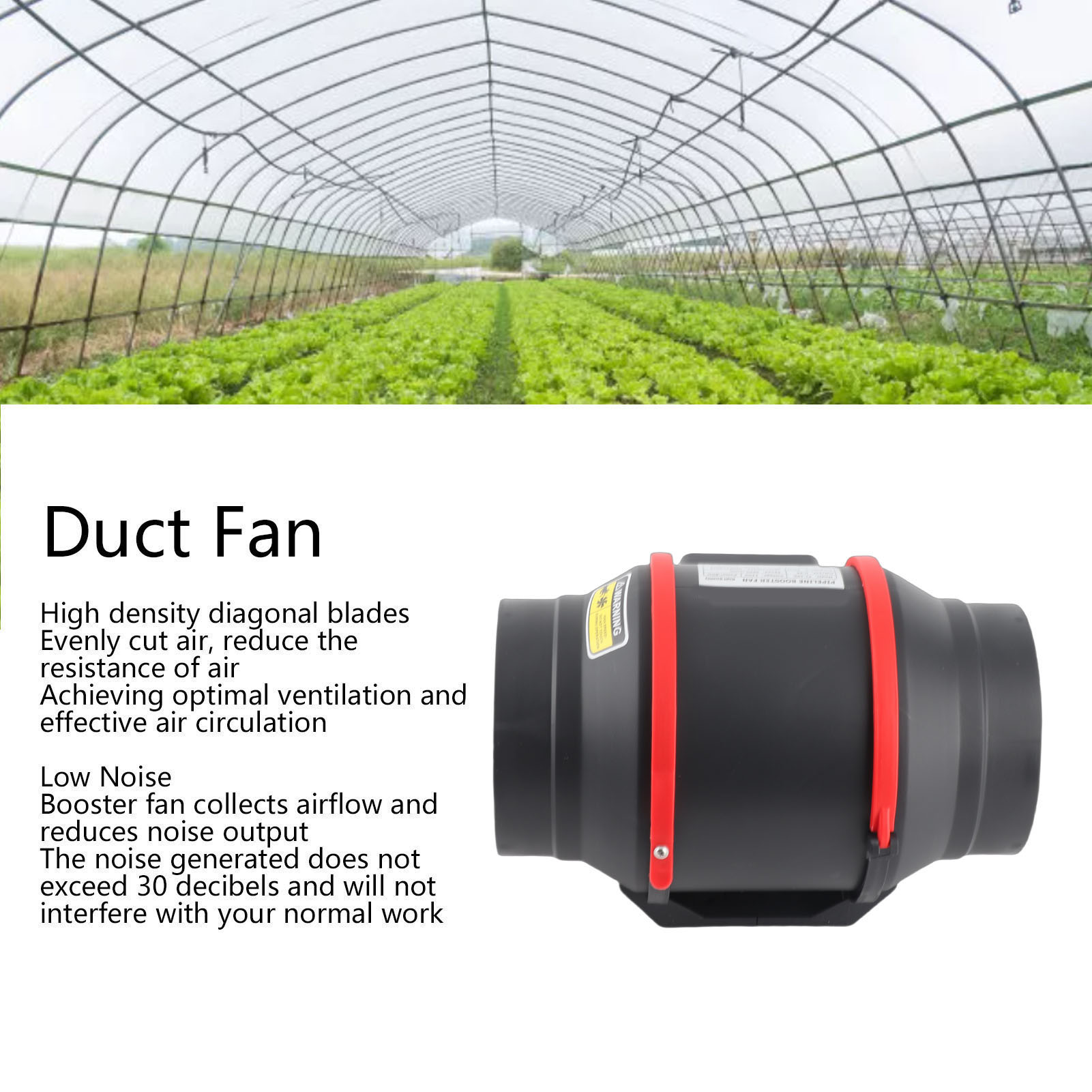 Vent Booster Fan Inline Duct F - Outdoor Camping Fans recensie en prijs
