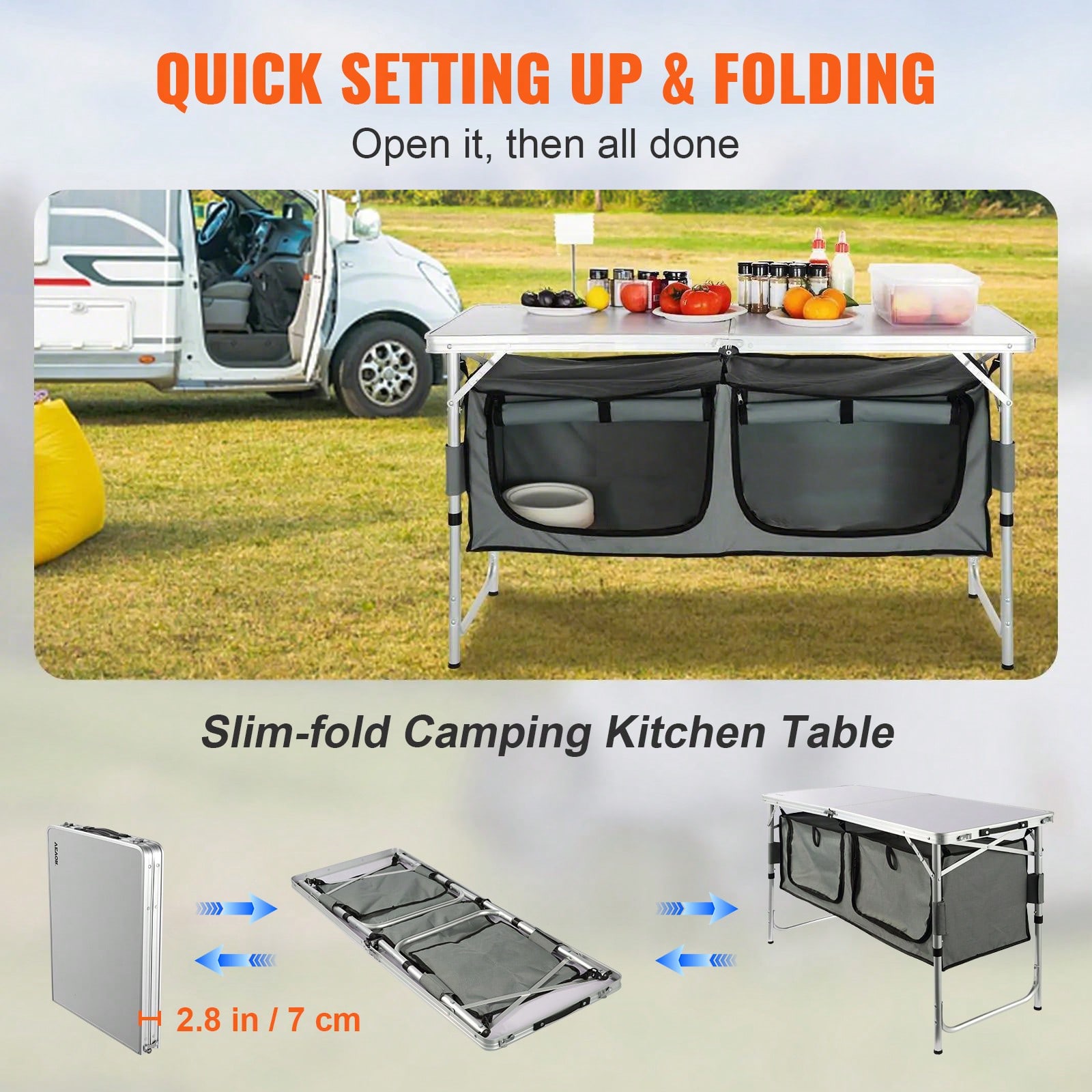 Snel op te zetten opvouwbare c - Outdoor Camping Kitchen Set recensie en prijs