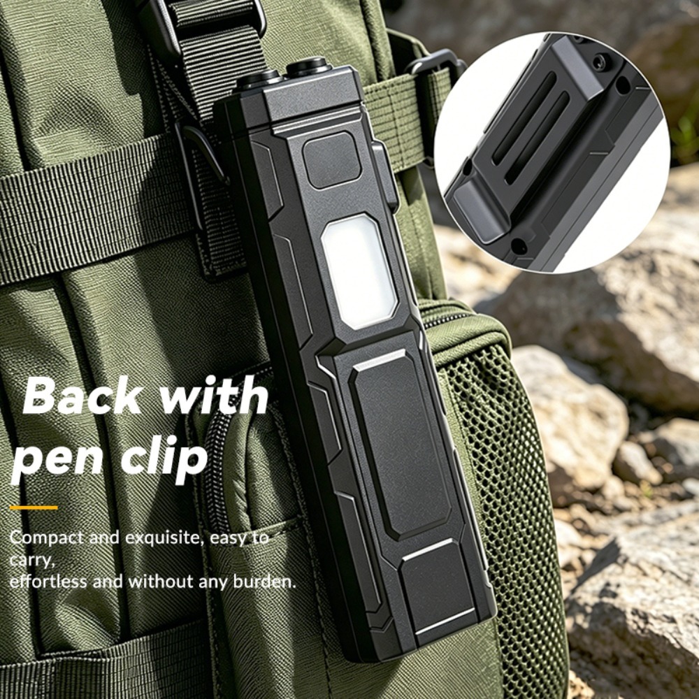COB LED EDC-zaklamp met pencli - Outdoor Camping Glamping recensie en prijs