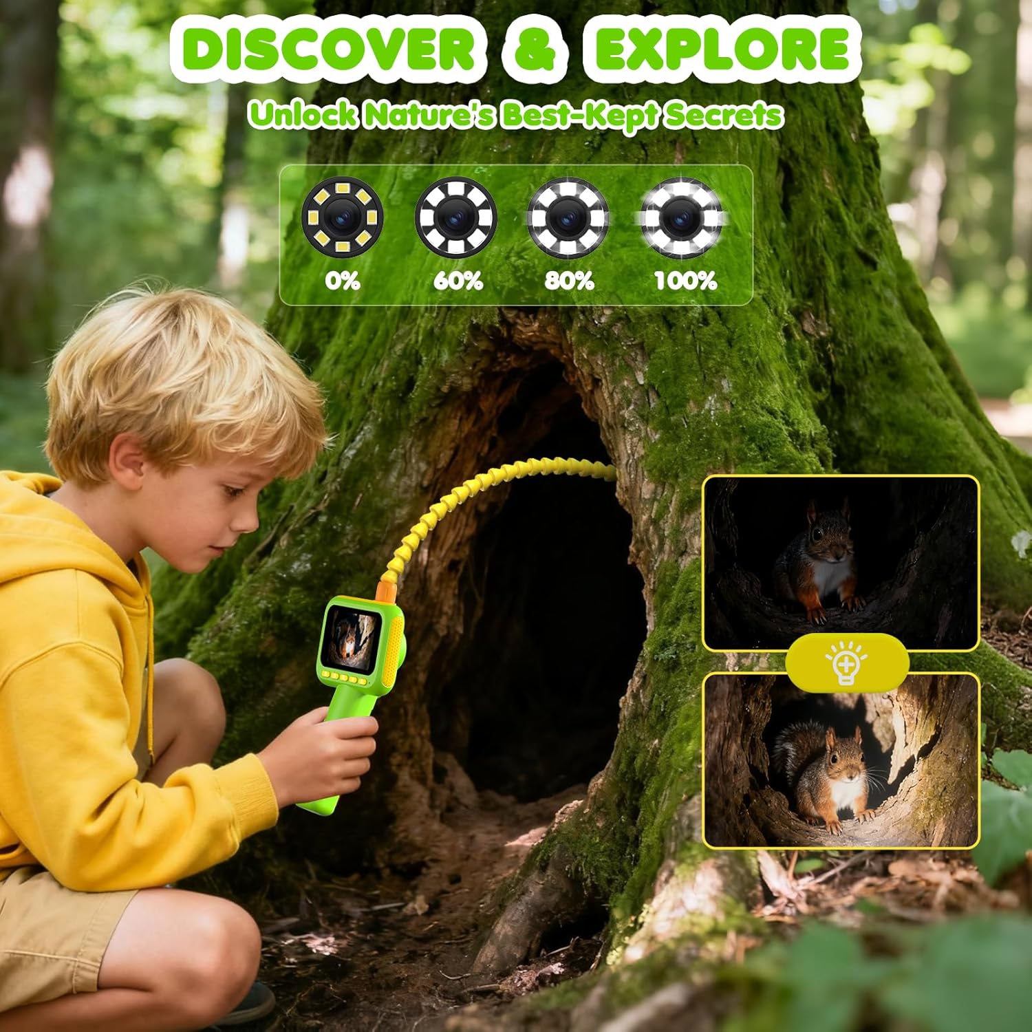 Endoscoop voor kinderen, bores - Outdoor Y Camping recensie en prijs